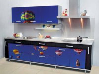 Recolors.ru  Оклейка мебели кухни